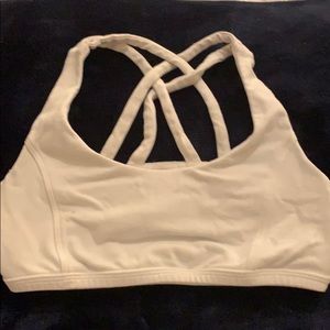 Ivivva white criss-crossed sports bra-size 12